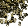Końcówka zakończenie sznurka 9x3mm 50szt Złoty Ant