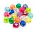 Koraliki Szlifowane Opalizujące Akryl 8mm 20sz Mix