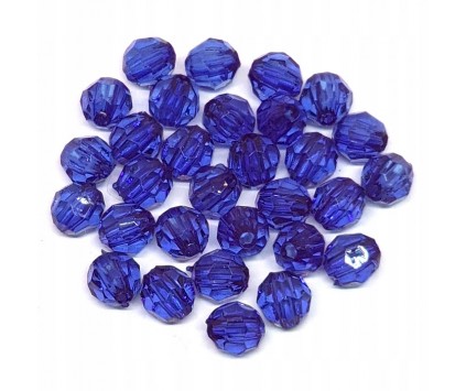 Koraliki Szlifowane Kule Akryl 6mm 200szt Granat