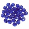 Koraliki Szlifowane Kule Akryl 6mm 200szt Granat