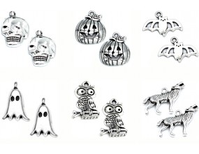 Zawieszki Wisiorki Halloween Zawieszka Charms Mix 12szt 6par