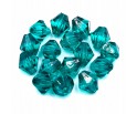 Koraliki Szlifowane Diamenciki 8mm 20szt Seledyn