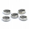 Przekładka Metalowa Koralik LOVE 9x6mm 5szt