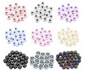 Koraliki ozdobne 8mm granatowe 10szt akrylowe