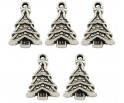 ZAWIESZKA METALOWA CHARMS DO BRANSOLETEK CHOINKA CHOINKI MIKOŁAJ ŚWIĘTA 5sz