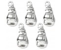 ZAWIESZKA METALOWA CHARMS BAŁWAN BAŁWANEK MIKOŁAJKI ŚWIĘTA OZDOBY 5szt