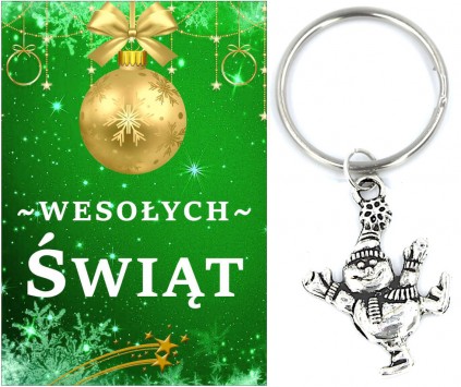 BRELOK BRELOCZEK BAŁWAN ŚWIĘTA MIKOŁAJKI PREZENT SZKOŁA WIGILIA KLASOWA