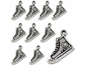 ZAWIESZKI CHARMS BUT BUCIK TRAMPEK ZAWIESZKA WISIOREK DO BRELOKA 16mm 12szt