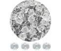 KORALIKI AKRYLOWE KWADRACIKI DIAMENCIKI 6mm PRZEZROCZYSTE ŚWIĘTA OZDOBY 50