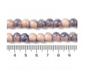 KORALIKI SZKLANE MARMURKI 8mm 50szt DO BRANSOLETEK RÓŻAŃCA SZAROPOMARAŃCZ