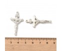 ZAWIESZKI MEDALIKI KRZYŻE KRZYŻYKI 37mm DO RÓŻAŃCA RÓZANIEC JEZUS INRI 5szt