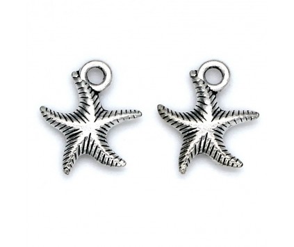 ZAWIESZKA CHARMS ROZGWIAZDA DO BIŻUTERII BRANSOLETEK METAL 16mm 5szt