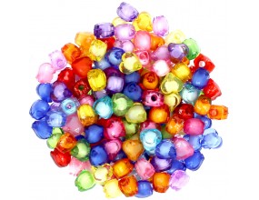 Koraliki Serca Koralik w Koraliku 8mm mix 100szt