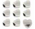 ZAWIESZKA PRZEKŁADKA SERCE SERCA DO BRANSOLETEK METAL 11mm WALENTYNKI 10szt