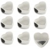 ZAWIESZKA PRZEKŁADKA SERCE SERCA DO BRANSOLETEK METAL 11mm WALENTYNKI 10szt