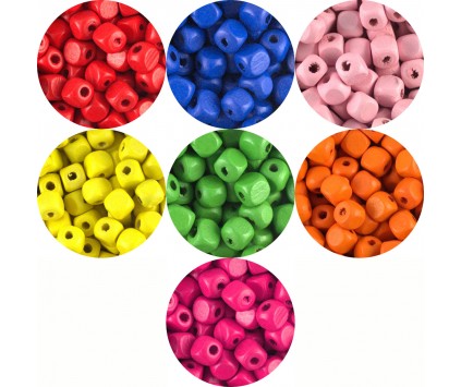 Koraliki ozdobne 8mm granatowe 10szt akrylowe