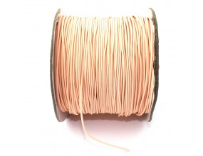 GUMKA OKRĄGŁA 1mm do bransoletek PUDROWA CIELISTA 2MB