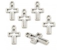 ZAWIESZKA KRZYŻ KRZYŻE DO RÓŻAŃCA BRANSOLETKI KRZYŻYK KONTUR 17mm 10szt