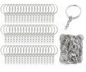 BAZA DO BRELOKÓW BRELOKA BRELOK BRELOCZEK KÓŁKO Z ŁAŃCUSZKIEM 24MM 100szt
