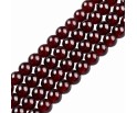 KORALIKI SZKLANE CRACKLE "SPĘKANE" BORDOWE KULKI DO RÓŻAŃCA 6mm 50szt