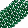 KORALIKI SZKLANE CRACKLE "SPĘKANE" ZIELONE CIEMNE KULKI DO RÓŻAŃCA 6mm 50szt