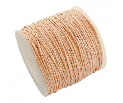 Sznurek Jubilerski Woskowany BRZOSKWINIOWY 1mm 10m