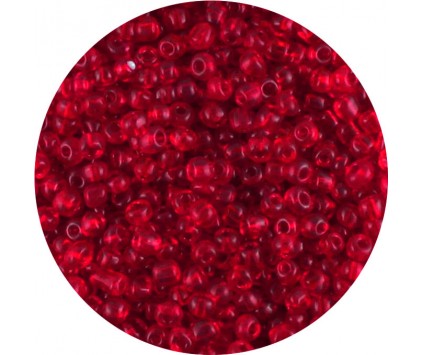 KORALIKI DROBNE SEEDS 4mm SZKLANE 20gram CZERWONE PD6