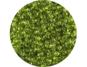 KORALIKI DROBNE SEEDS 4mm SZKLANE 20gram ZIELONE JASNE PD10