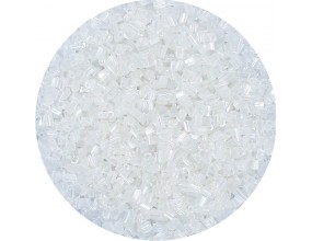 KORALIKI DROBNE SEEDS DO SUTASZU BRANSOLETEK 2MM SZKLANE RURKI 20gram BIAŁE