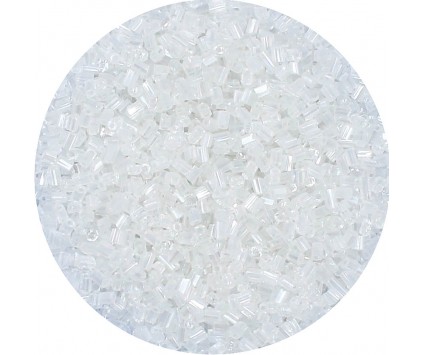 KORALIKI DROBNE SEEDS DO SUTASZU BRANSOLETEK 2MM SZKLANE RURKI 20gram BIAŁE