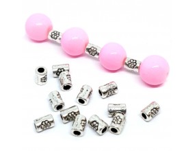 DROBNE PRZEKŁADKI DO KORALIKÓW RURKI KWIATKI 5/3,5mm KORALIKI GRATIS 20sz