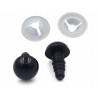 Oczka z Zaciskiem do Zabawek Maskotek Czarne Oczy 10mm 10 par