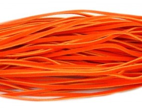 RZEMIEŃ ZAMSZOWY PŁASKI pomarańczowy 3x1mm 2 metry