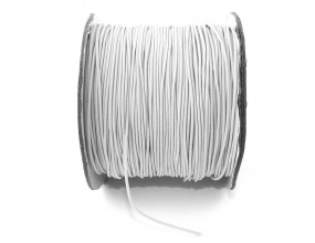 GUMKA OKRĄGŁA 1mm do bransoletek Biała 2MB