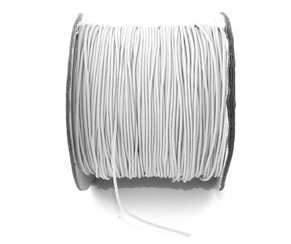 GUMKA OKRĄGŁA 1mm do bransoletek Biała 2MB