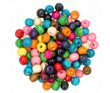 Koraliki ozdobne 8mm granatowe 10szt akrylowe
