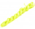 SZNUREK TOPLIWY NYLONOWY DO Shamballa Makrama ŻÓŁTY NEONOWY WIĄZKA 24M