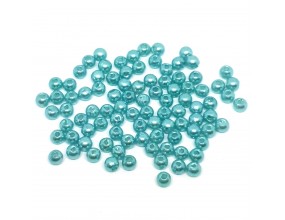 Koraliki ozdobne 8mm granatowe 10szt akrylowe