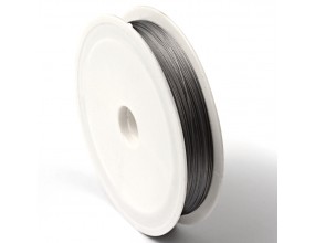 LINKA JUBILERSKA STALOWA POWLEKANA KOLOR SREBRNY 0,38mm 50m SZPULA