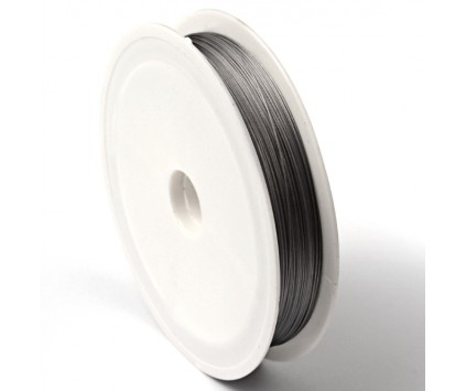 LINKA JUBILERSKA STALOWA POWLEKANA KOLOR SREBRNY 0,38mm 50m SZPULA