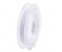 LINKA JUBILERSKA STALOWA POWLEKANA BIAŁA 0,38mm 10m SZPULA