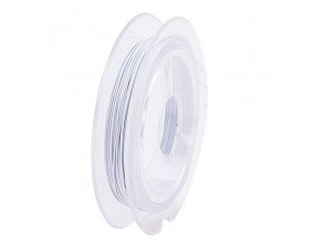 LINKA JUBILERSKA STALOWA POWLEKANA BIAŁA 0,38mm 10m SZPULA
