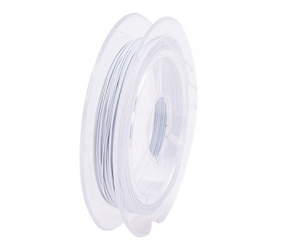 LINKA JUBILERSKA STALOWA POWLEKANA BIAŁA 0,38mm 10m SZPULA