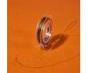 LINKA JUBILERSKA STALOWA POWLEKANA CIEMNO ZŁOTA 0,38mm 10m SZPULA