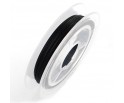 LINKA JUBILERSKA STALOWA POWLEKANA CZARNA 0,38mm 10m SZPULA