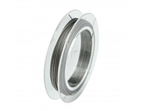 LINKA JUBILERSKA STALOWA POWLEKANA SREBRNA 0,38mm 10m SZPULA
