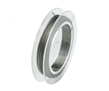LINKA JUBILERSKA STALOWA POWLEKANA SREBRNA 0,38mm 10m SZPULA