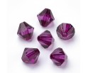 KORALIKI AKRYLOWE SZLIFOWANE DIAMENCIKI 8mm 50szt ŚLIWKOWE