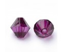 KORALIKI AKRYLOWE SZLIFOWANE DIAMENCIKI 8mm 50szt ŚLIWKOWE