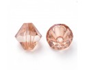 KORALIKI AKRYLOWE SZLIFOWANE DIAMENCIKI 8mm 50szt BEŻOWE